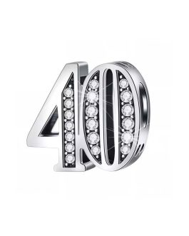 Charm Celebración 40 Años En Plata 925