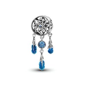 Charm Atrapasueños Redondo En Plata 925