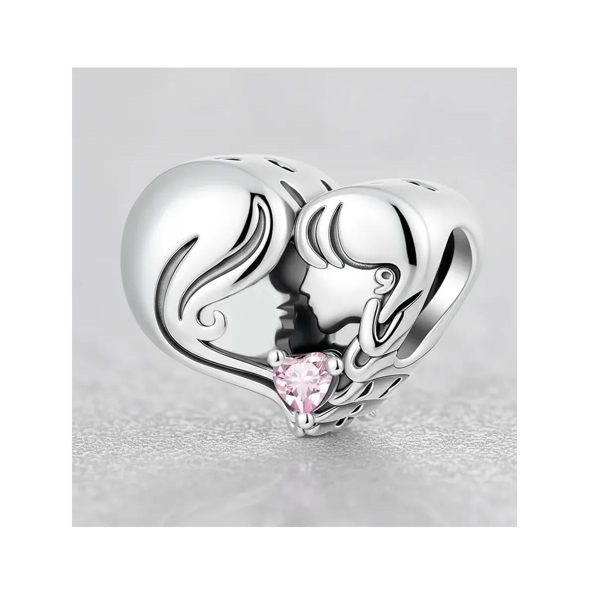 Charm Amor Incondicional de Madre e Hija En Plata 925 - Imagen 4