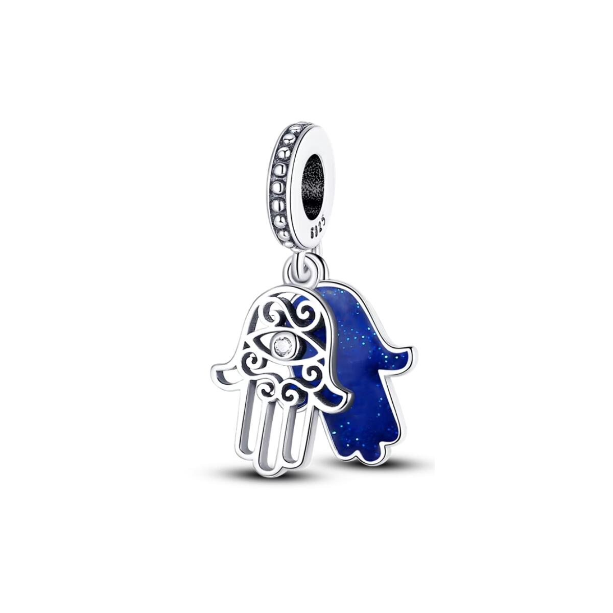 Charm Mano de Fátima Protectora En Plata 925