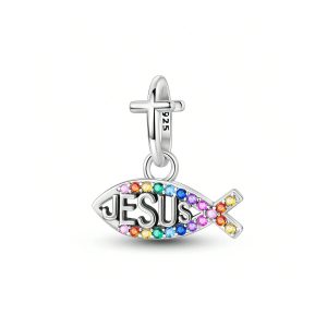 Charm I Love Jesus (amor Por Jesus) En Plata 925