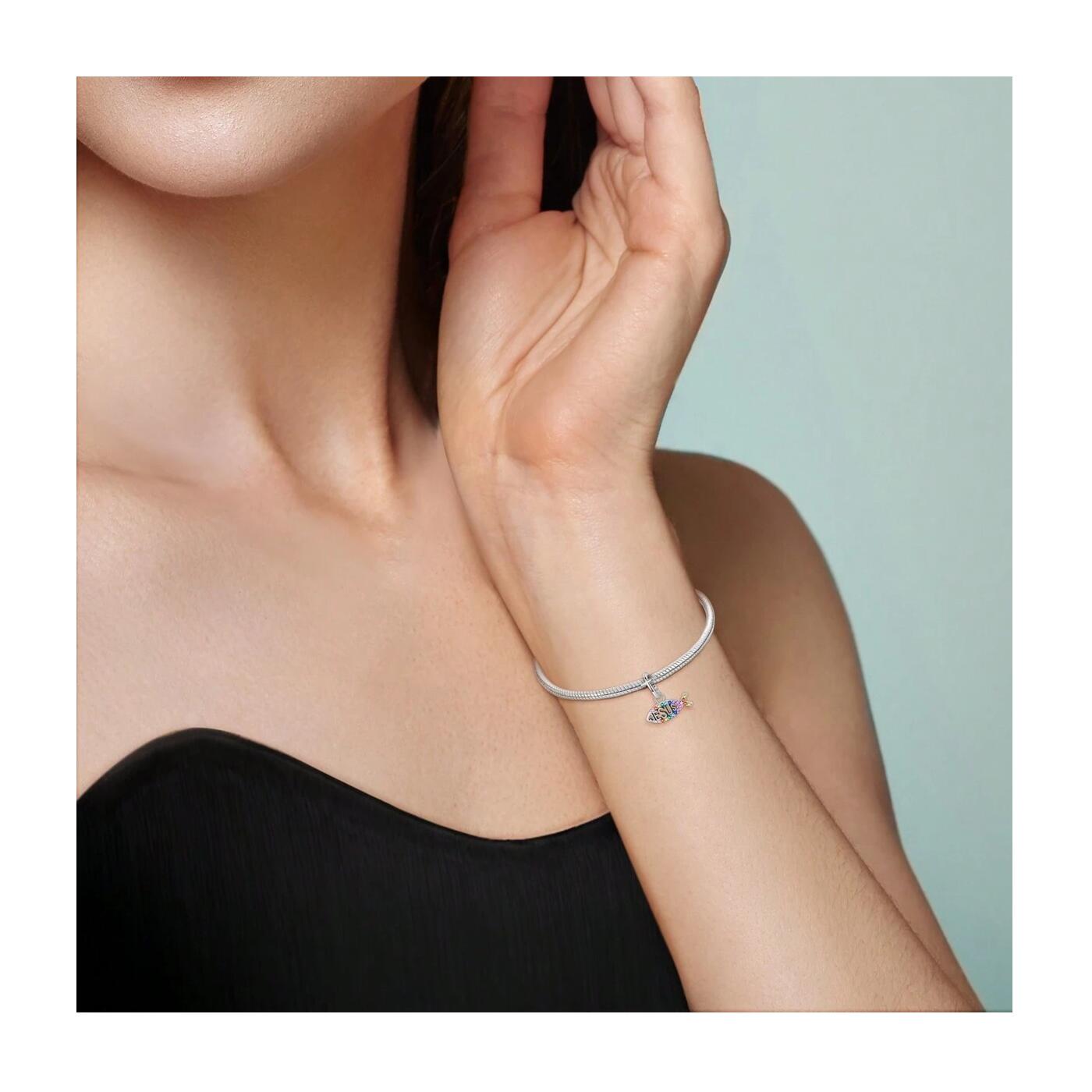 Charm I Love Jesus (amor Por Jesus) En Plata 925 - Imagen 5