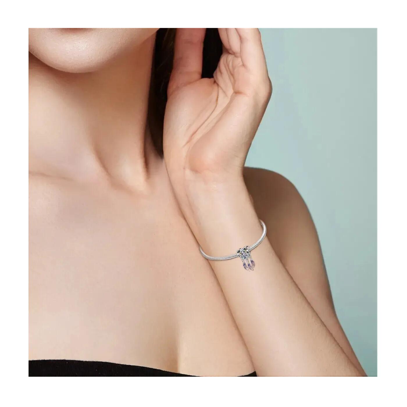 Charm Corazón Atrapasueños En Plata 925 - Imagen 5