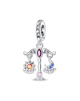 Charm Balanza Equilibrio Día Noche en Plata 925