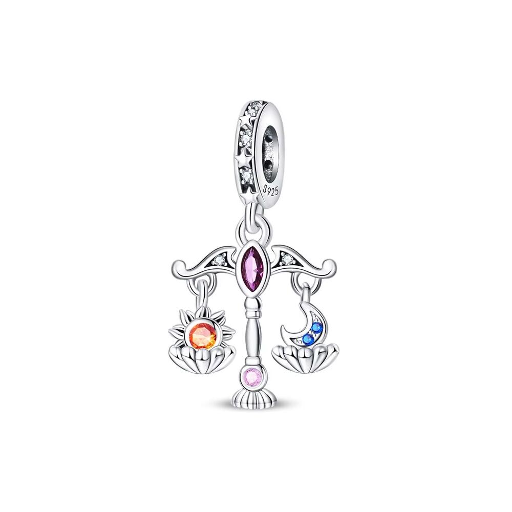 Charm Balanza Equilibrio Día Noche en Plata 925