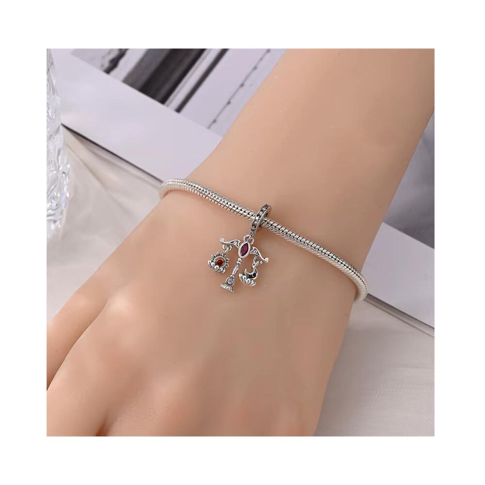 Charm Balanza Equilibrio Día Noche en Plata 925 - Imagen 4
