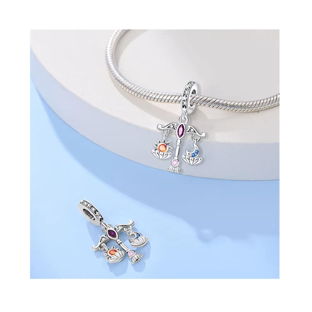 Charm Balanza Equilibrio Día Noche en Plata 925 - Imagen 2