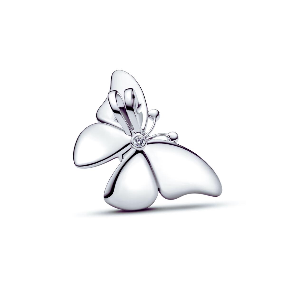 Charm Mariposa Azul Mágica En Plata 925 - Imagen 2
