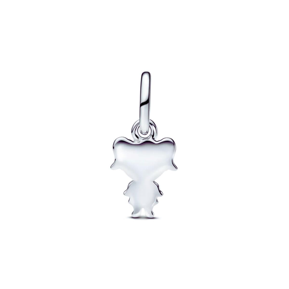 Charm Dulce Niña Y Corazón en Plata 925 - Imagen 3