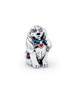 Charm Perra Lady La Dama Y El Vagabundo en Plata 925