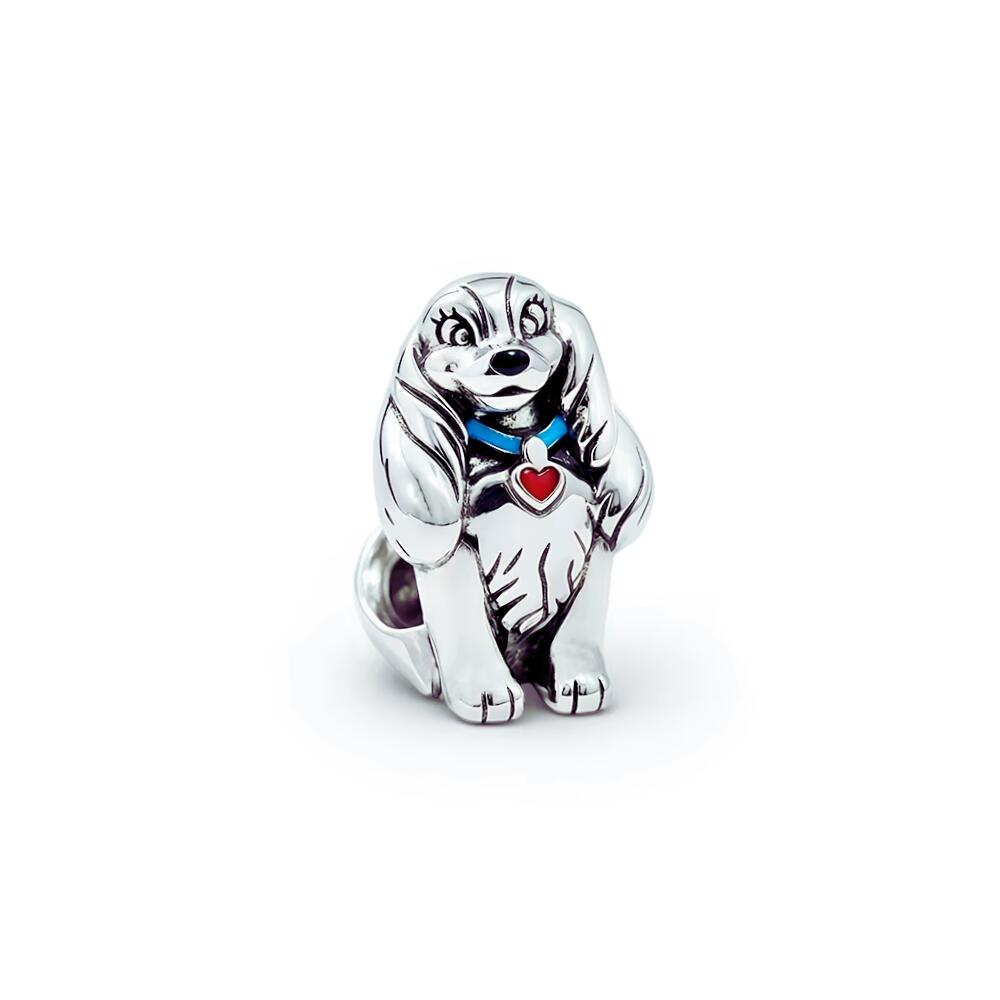 Charm Perra Lady La Dama Y El Vagabundo en Plata 925