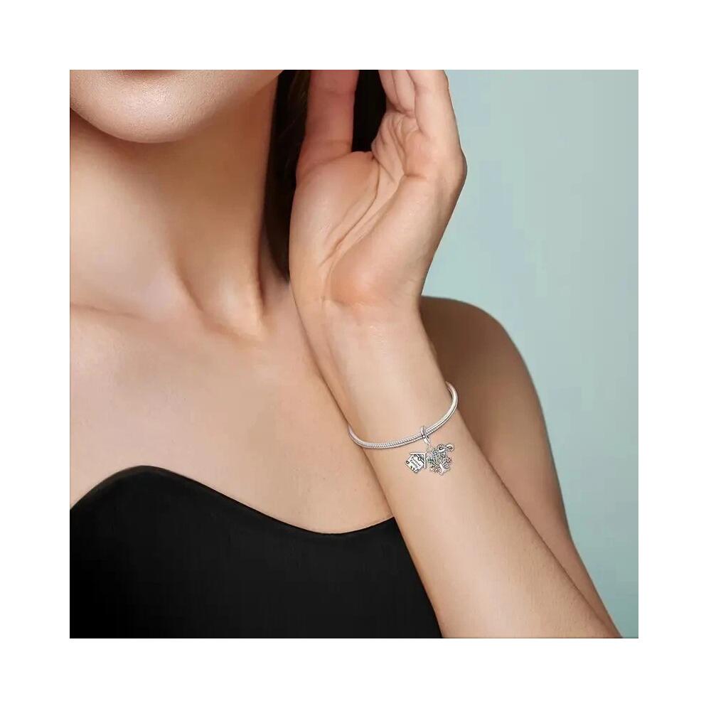 Charm Triple Familia Infinita en Plata 925 - Imagen 4