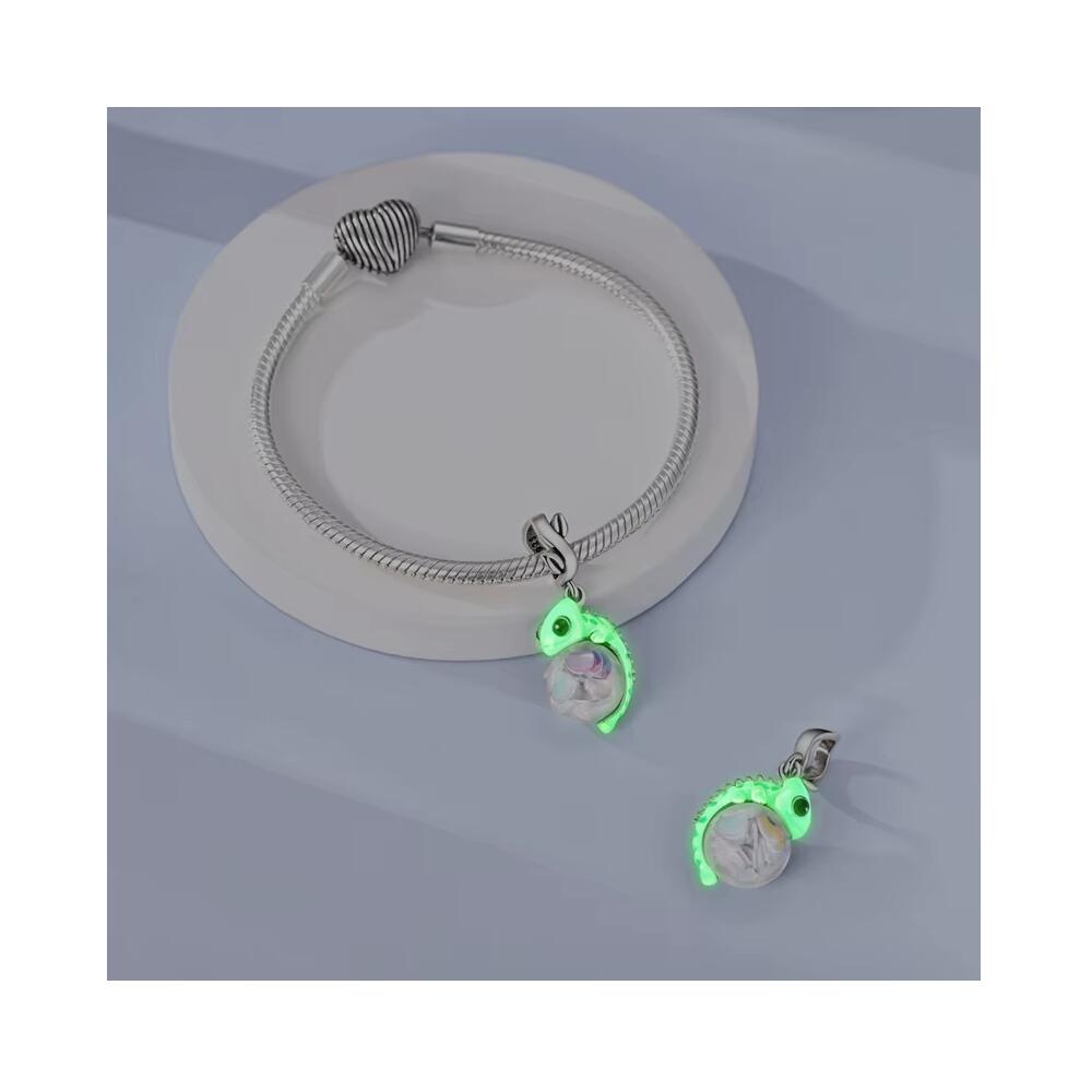 Charm Camaleón Mágico Colorido En Plata 925 - Imagen 4
