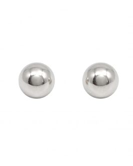 Aros Esfera Brillante En Plata 925