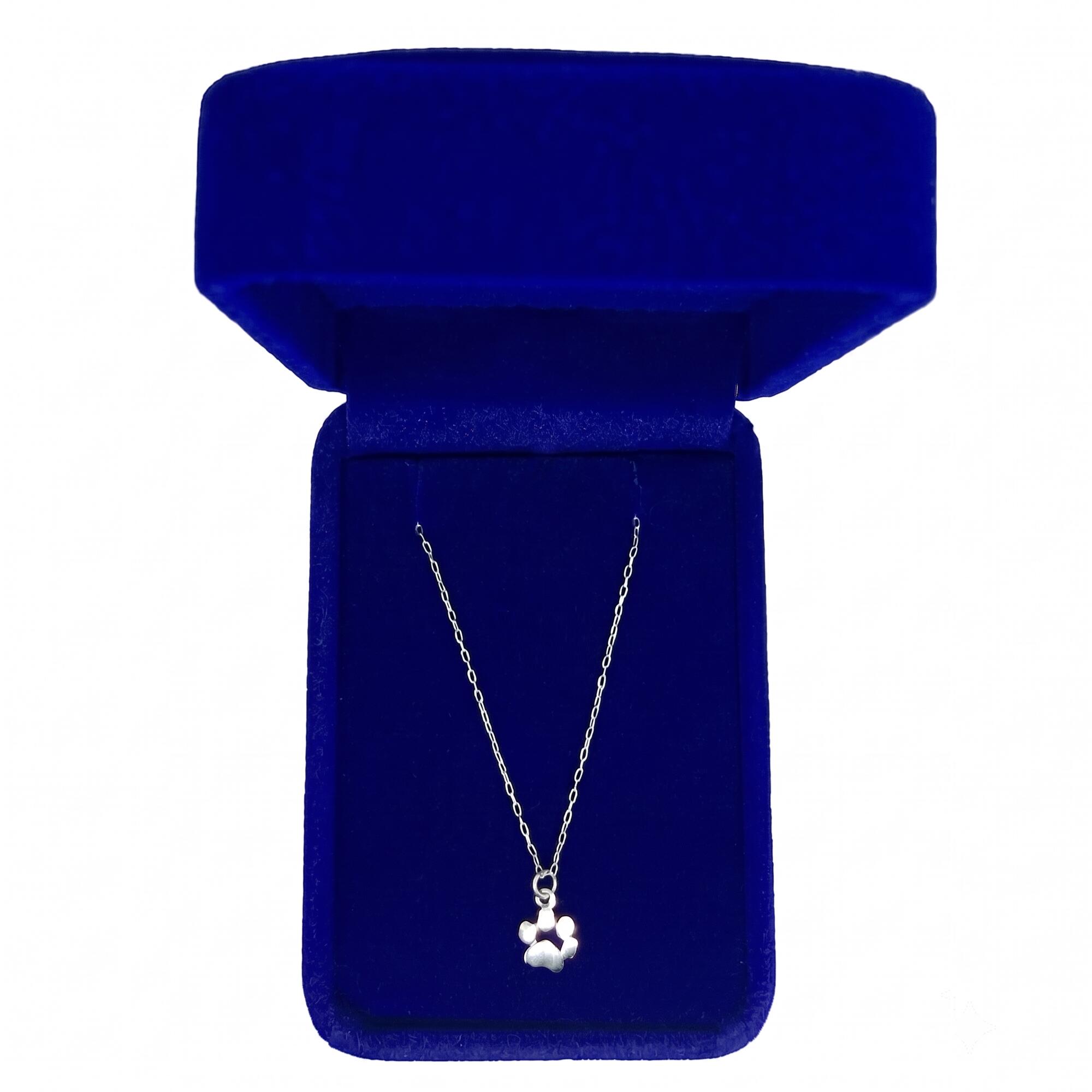 Collar Cadena Huella de Mascota En Plata 925 - Imagen 2