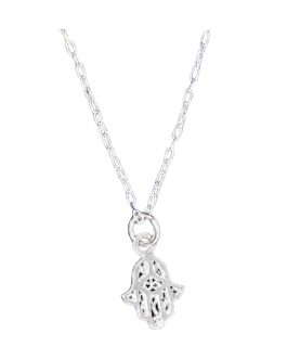 Collar Cadena Mano de Fátima En Plata 925