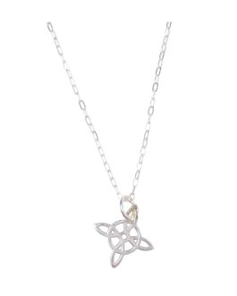 Collar Cadena Nudo de Bruja En Plata 925