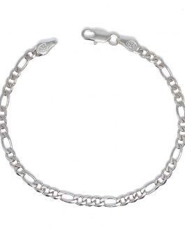 Pulsera Eslabón Fígaro Hombre En Plata 925