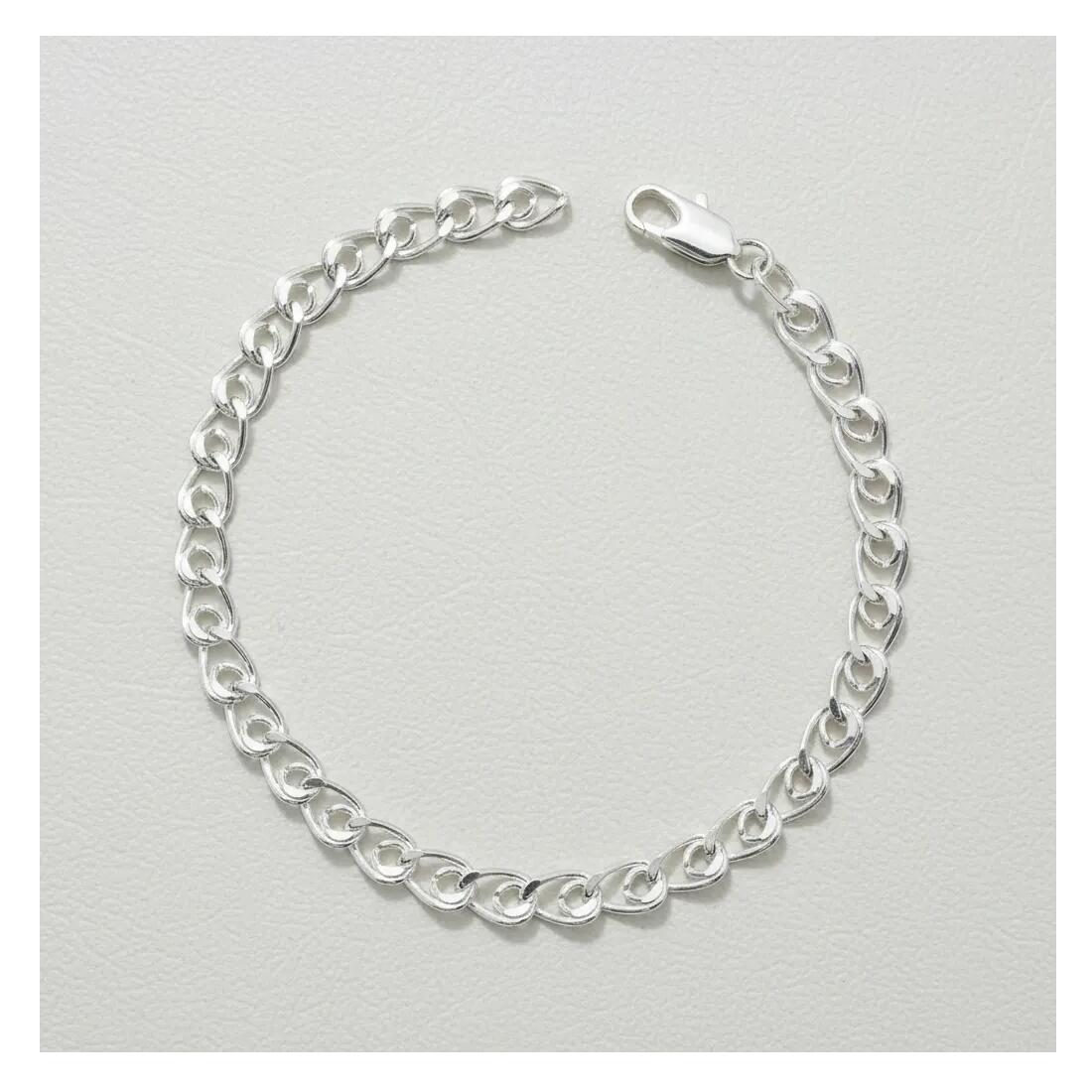 Pulsera Eslabones Anudados Hombre En Plata 925 - Imagen 5