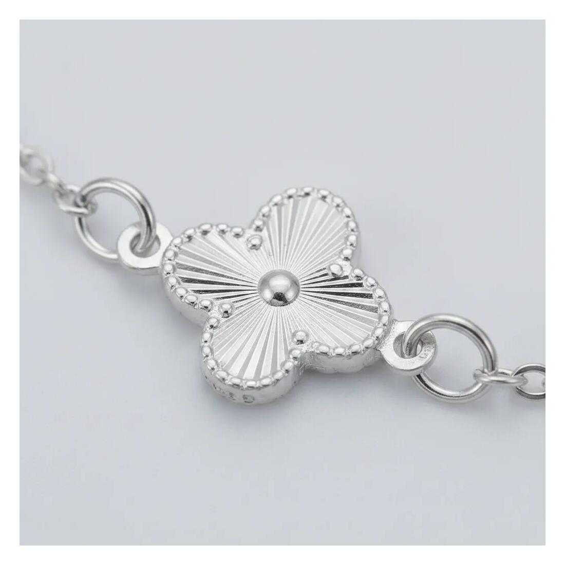Pulsera Flor Silvestre En Plata 925 - Imagen 2