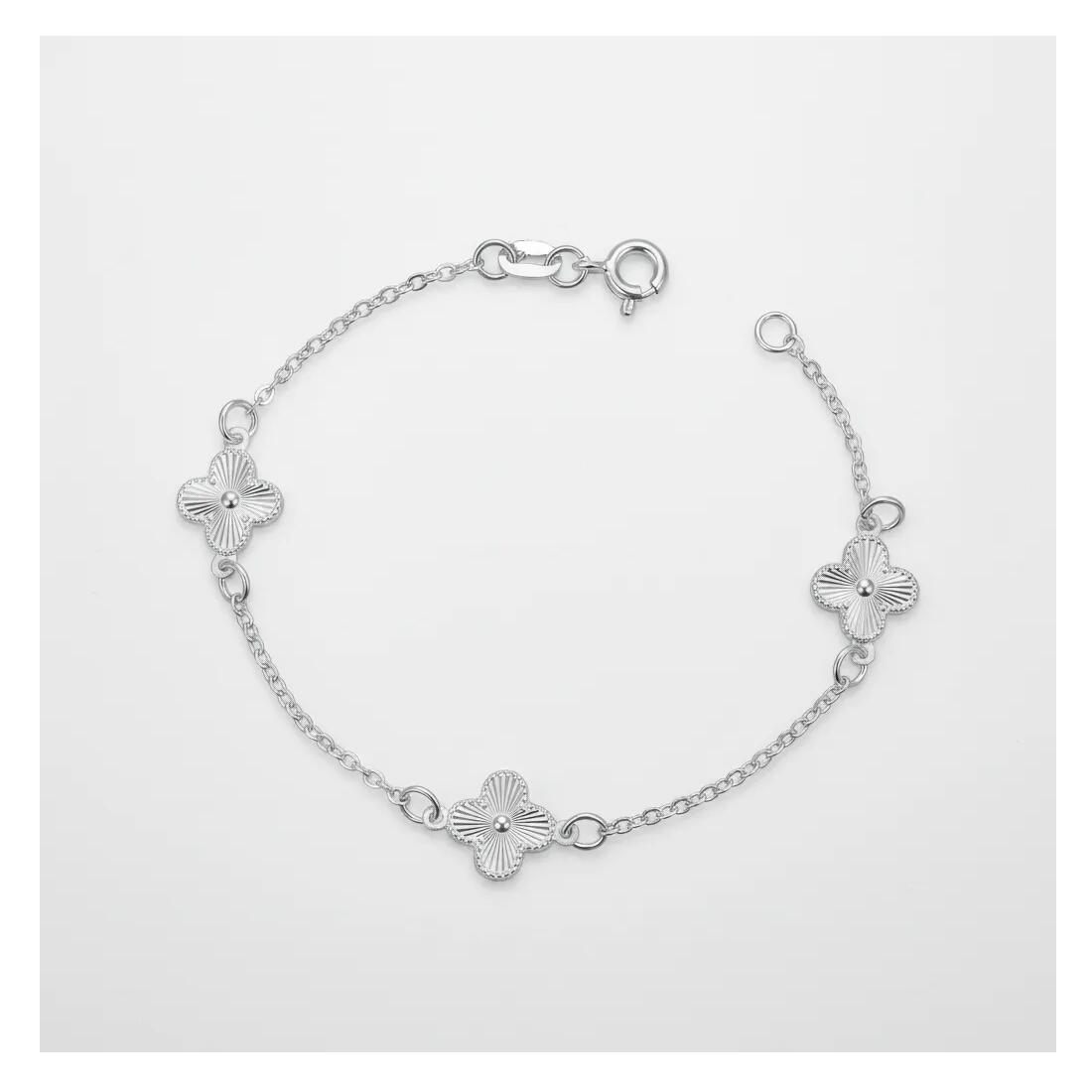 Pulsera Flor Silvestre En Plata 925 - Imagen 5