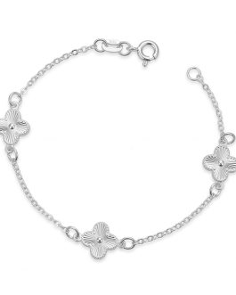 Pulsera Flor Silvestre En Plata 925