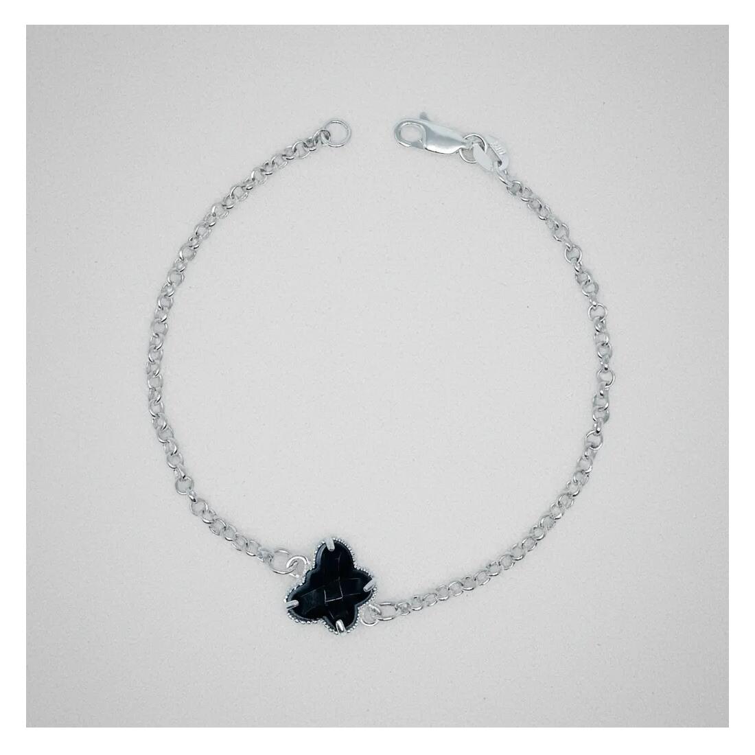 Pulsera Mariposa Solitaria En Plata 925 - Imagen 5