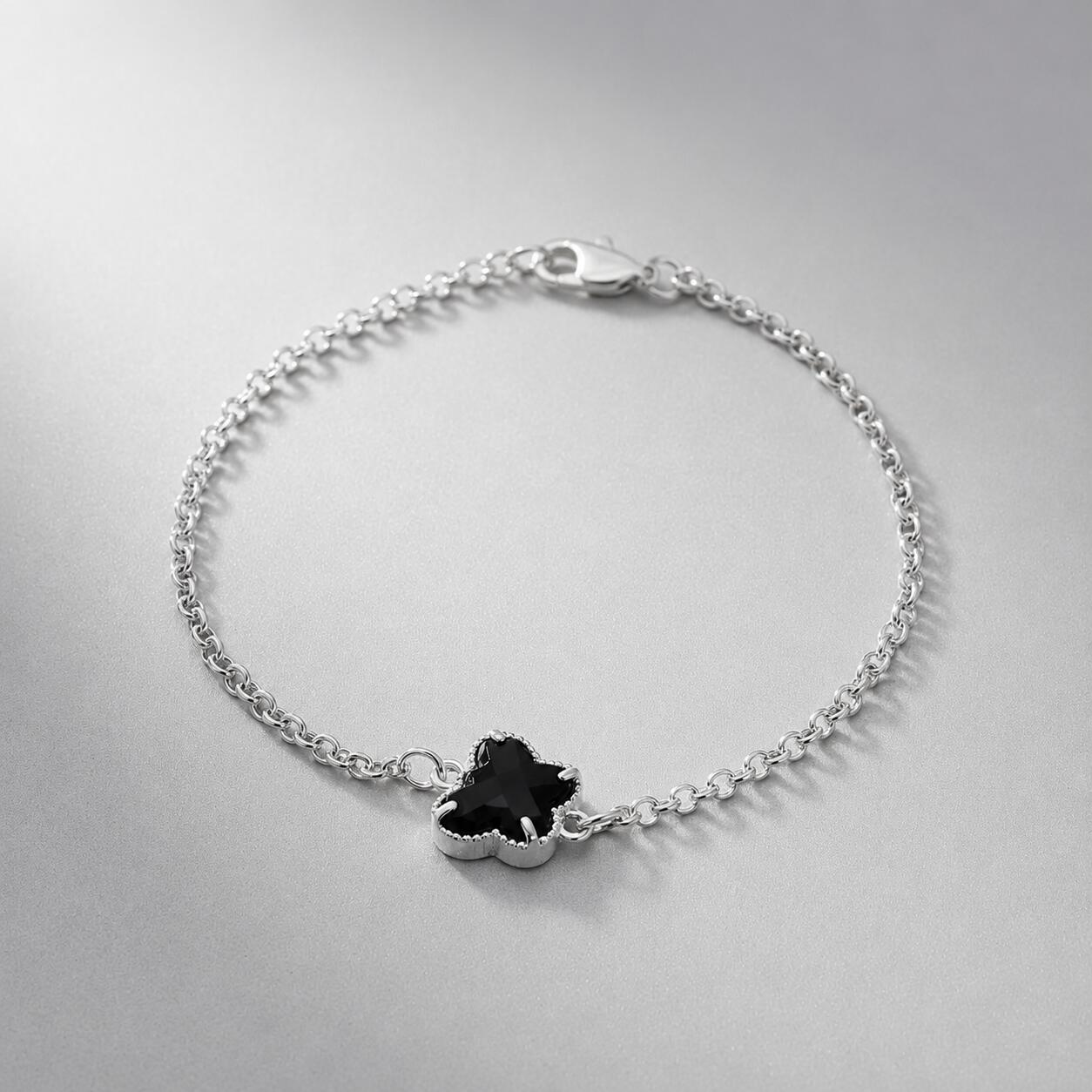 Pulsera Mariposa Solitaria En Plata 925 - Imagen 2